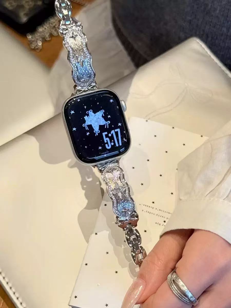 Star Shining Bracelet Style Apple Watch Band　 スタ－キラキラブレスレットスタイルAppleWatchバンド　R02162
