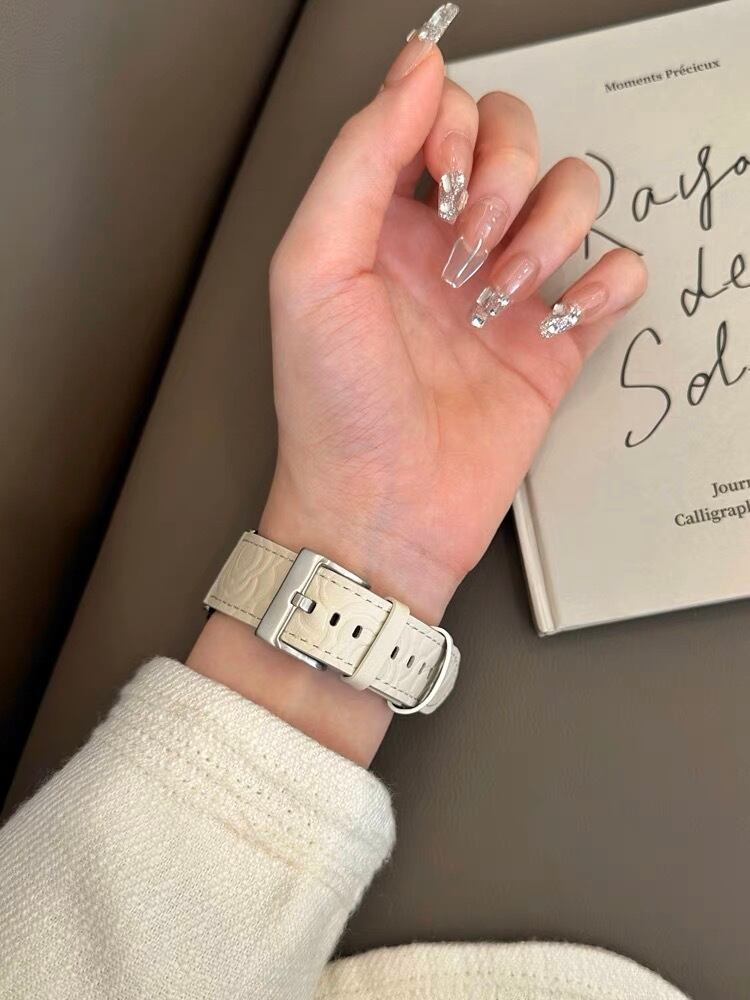 Camellia Leather Apple Watch Band カメリアレザーApple Watchバンド　R01367