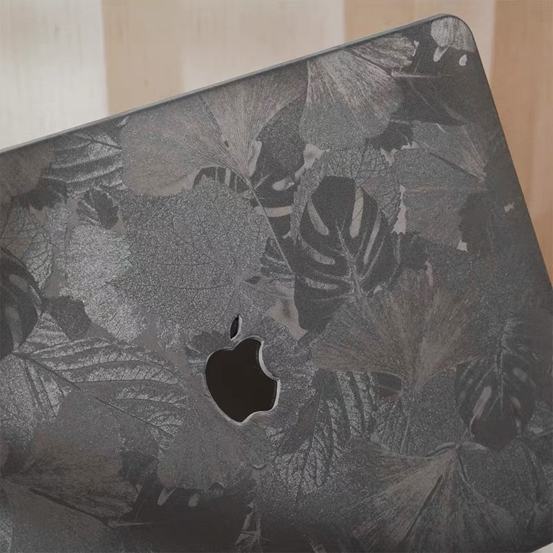 Grey Leaf MacBook Cover　グレーリーフMacBookカバー　R02167