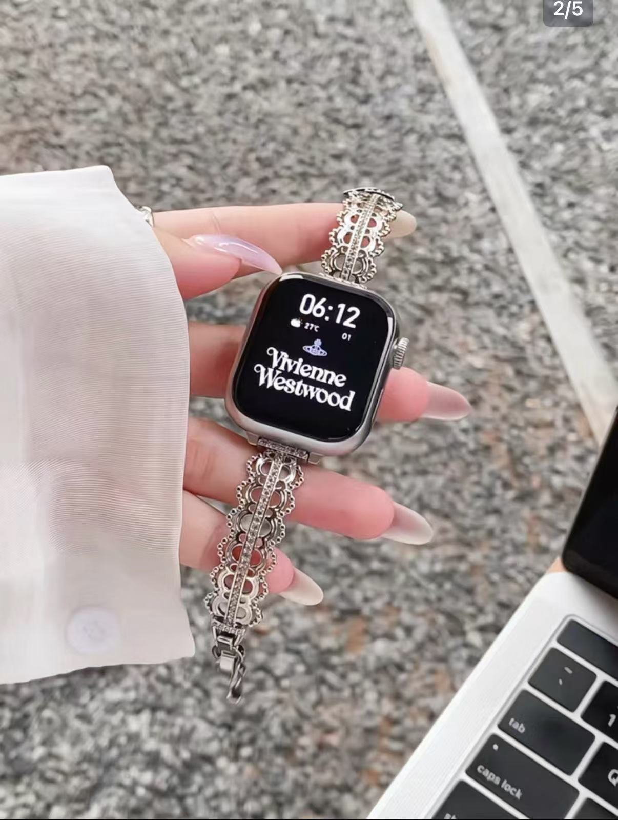 Lace Bracelet Apple Watch Band　 レースブレスレット風AppleWatchバンド　R02126