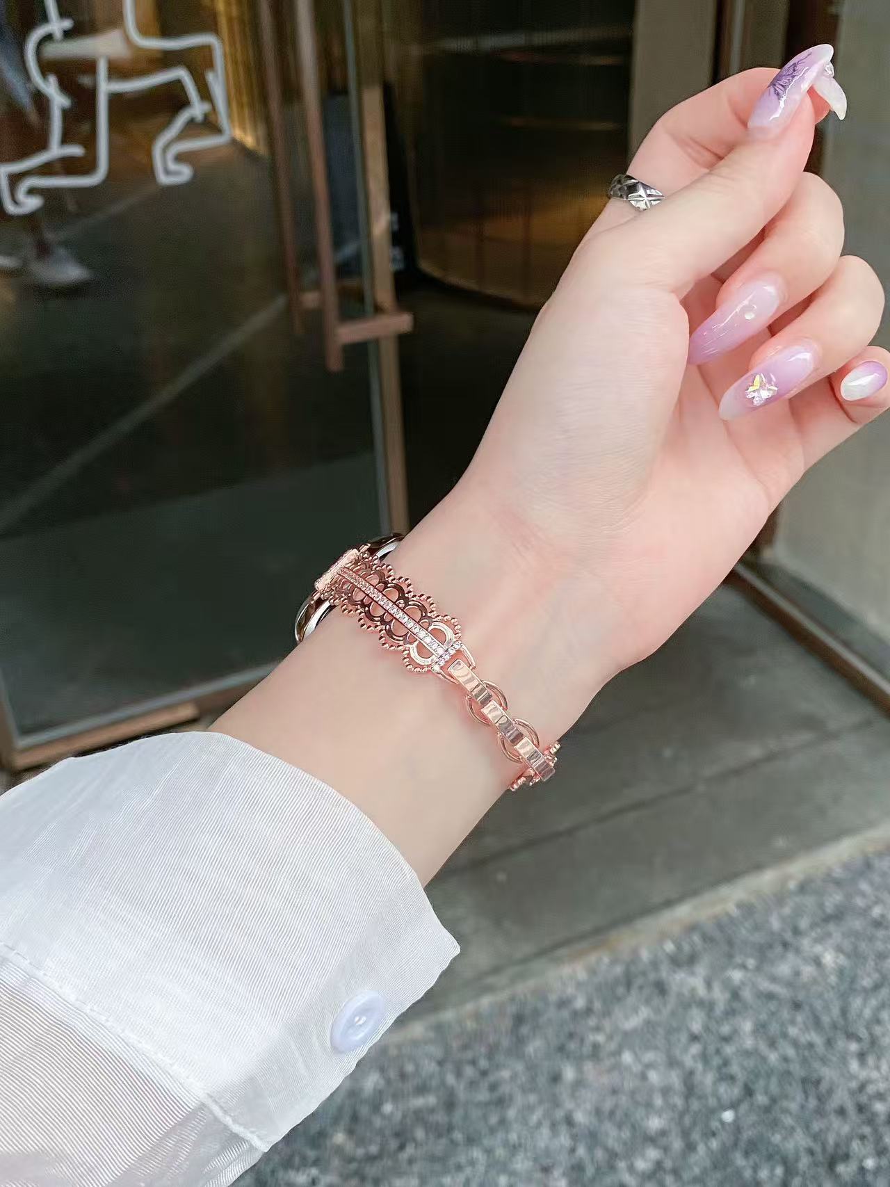 Lace Bracelet Apple Watch Band　 レースブレスレット風AppleWatchバンド　R02126