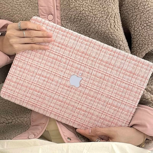 Pink Tweed MacBook Cover　ピンクツイードMacBookカバー　　R01445