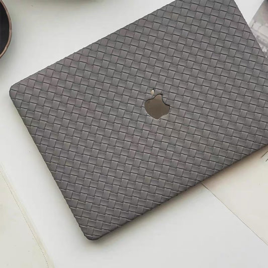 Deep Grey Weave MacBook Cover　ダークグレー編みMacBookカバー　　R01444