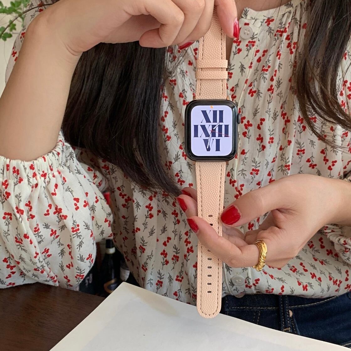 Simple Leather Apple Watch Band シンプルレザーアップルウォッチバンド　R01275