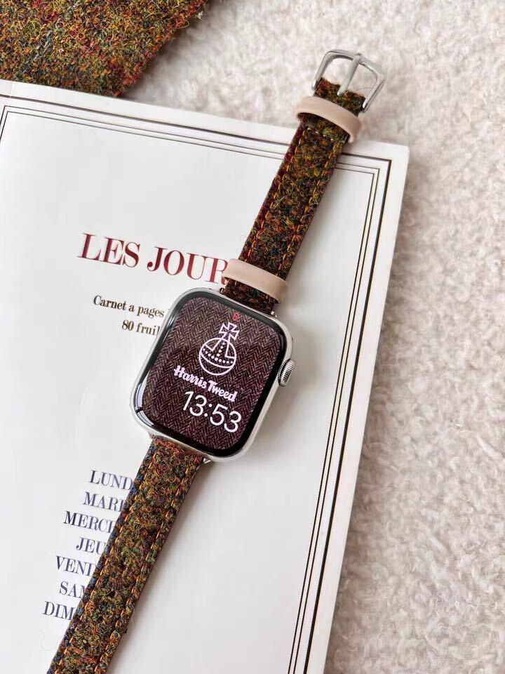 Skinny Tweed Apple Watch Band　R01160