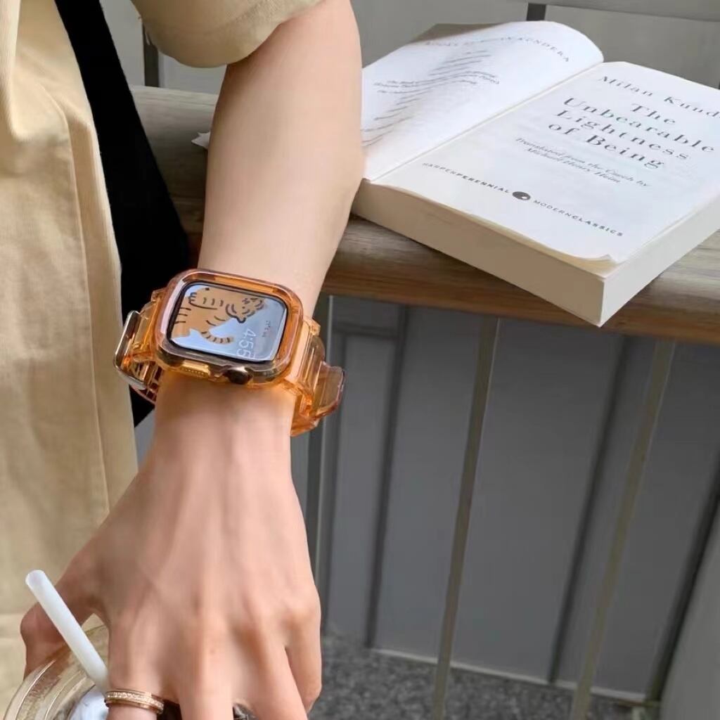 Sporty Orange Apple Watch Band  スポーティーオレンジバンド　R01269