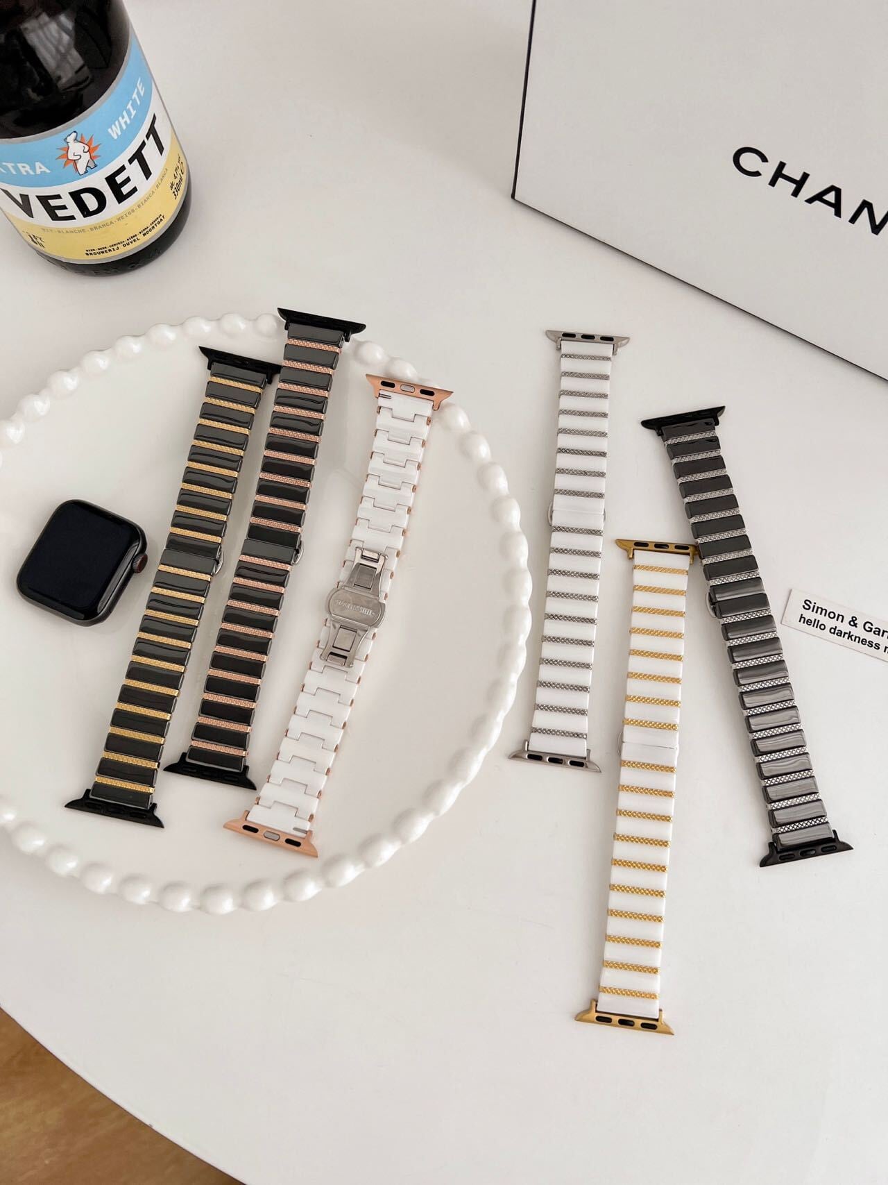 Elegant Ceramic Apple Watch Band　R01163