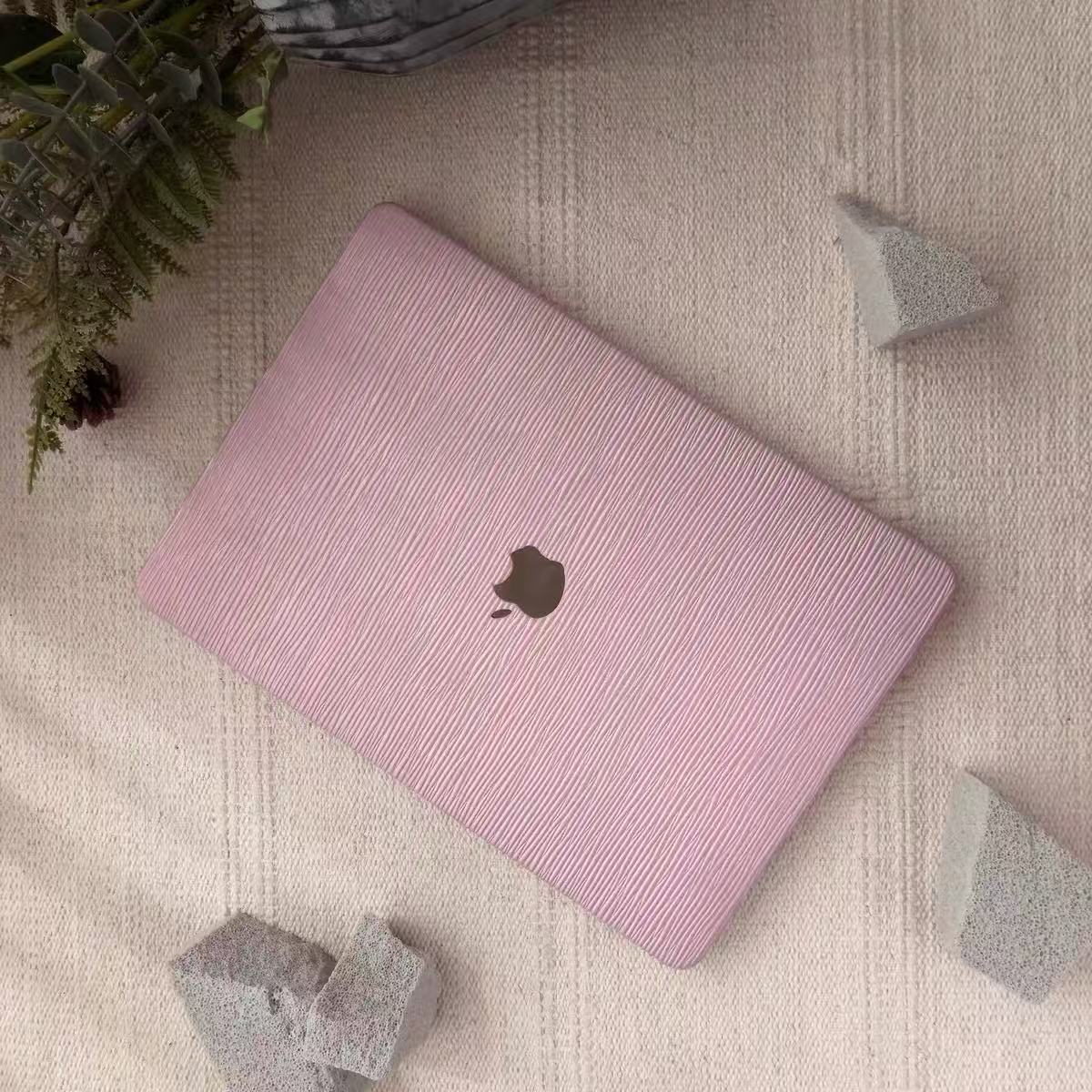 Pink Texture MacBook Cover　ピンクテクスチャーMacBookカバー　R02170