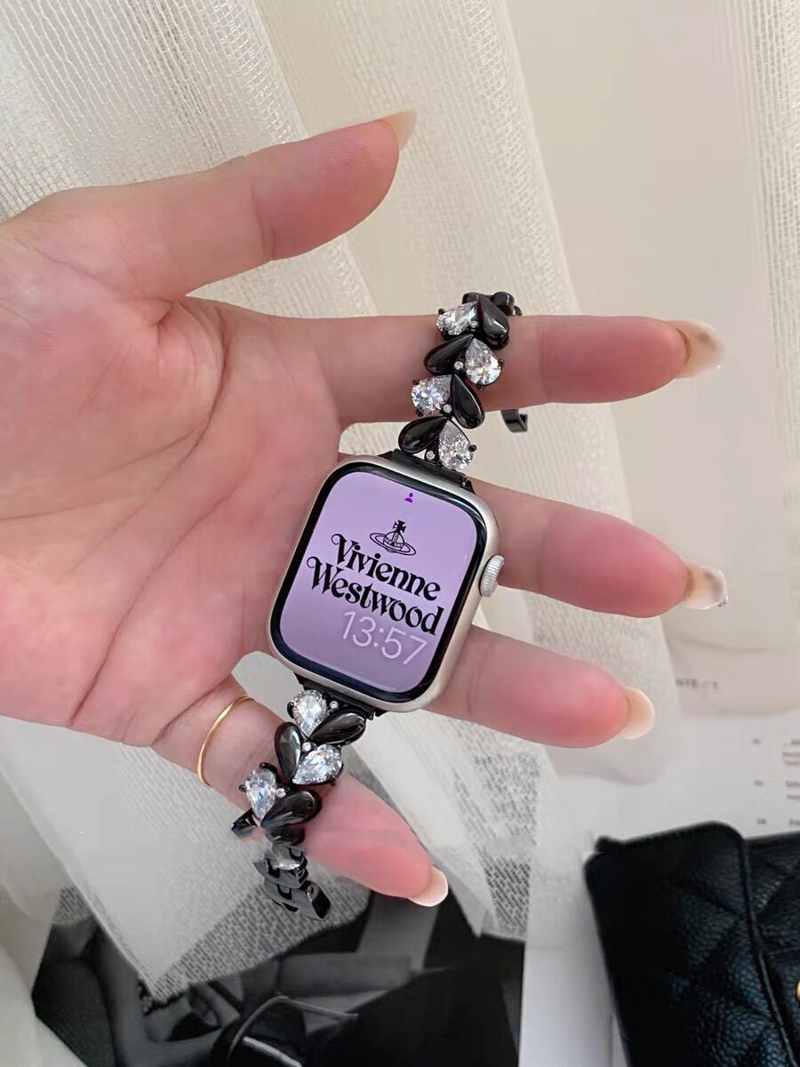 Shining Heart Apple Watch band　キラキラハートApple Watchバンド　R01410