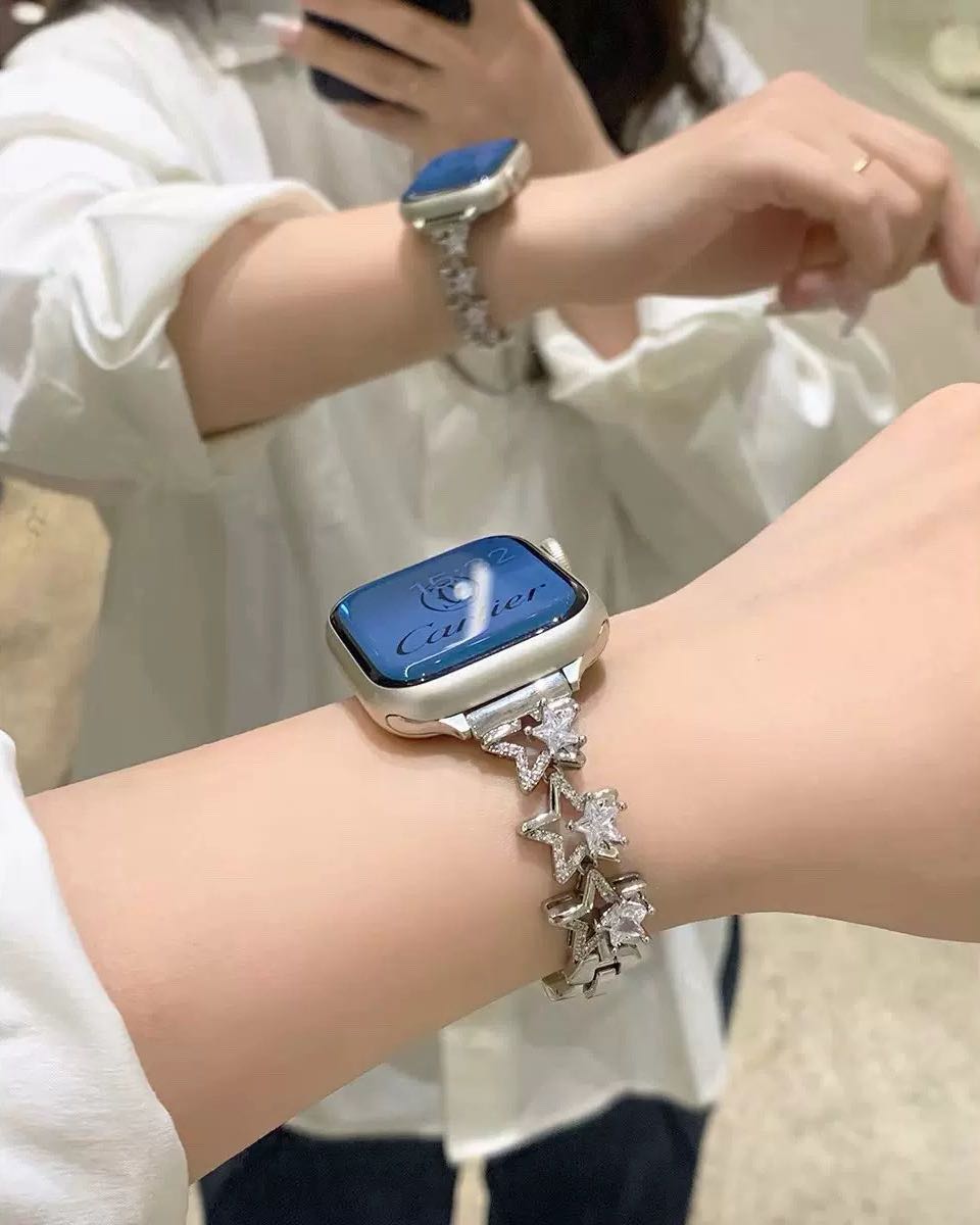 Shining Star Bracelet Apple Watch Band　 キラキラスターブレスレット風AppleWatchバンド　R02048