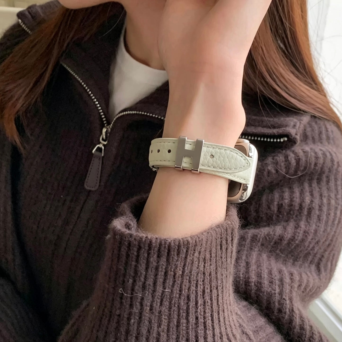 Leather Style Apple Watch Band　 レザースタイルAppleWatchバンド　R02152