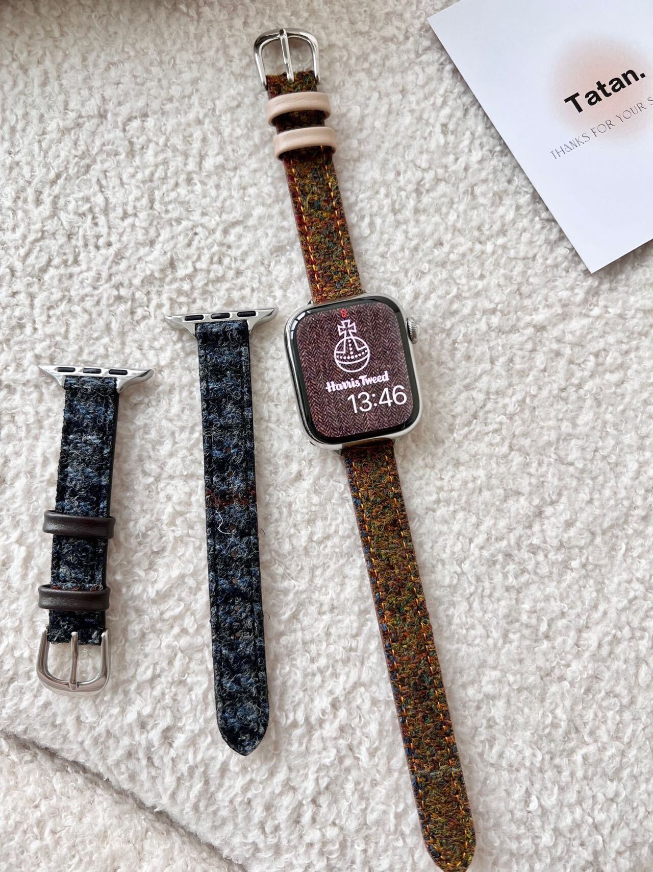 Skinny Tweed Apple Watch Band　R01160