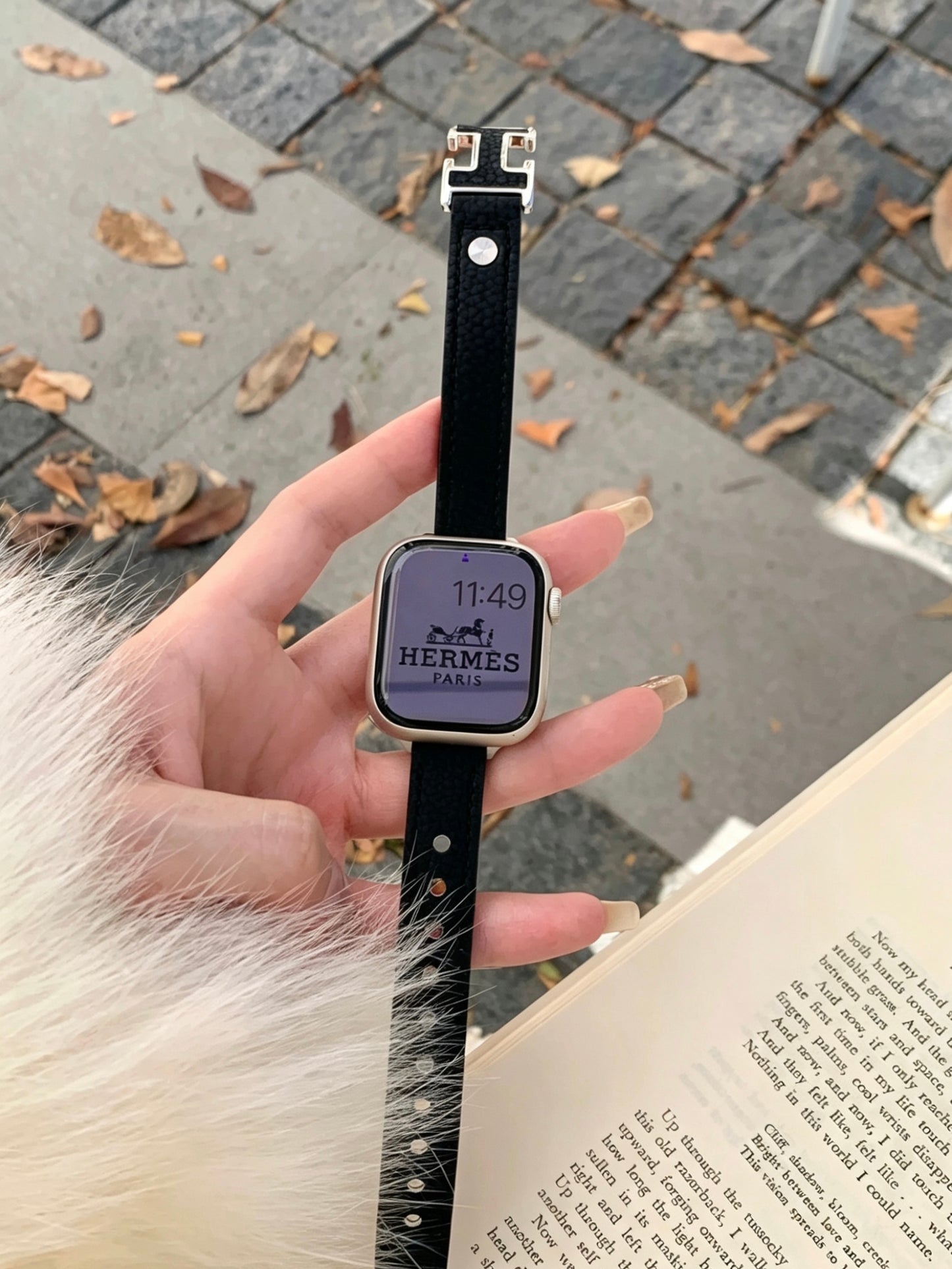 H Leather Style Apple Watch Band　 HレザースタイルAppleWatchバンド　R02151