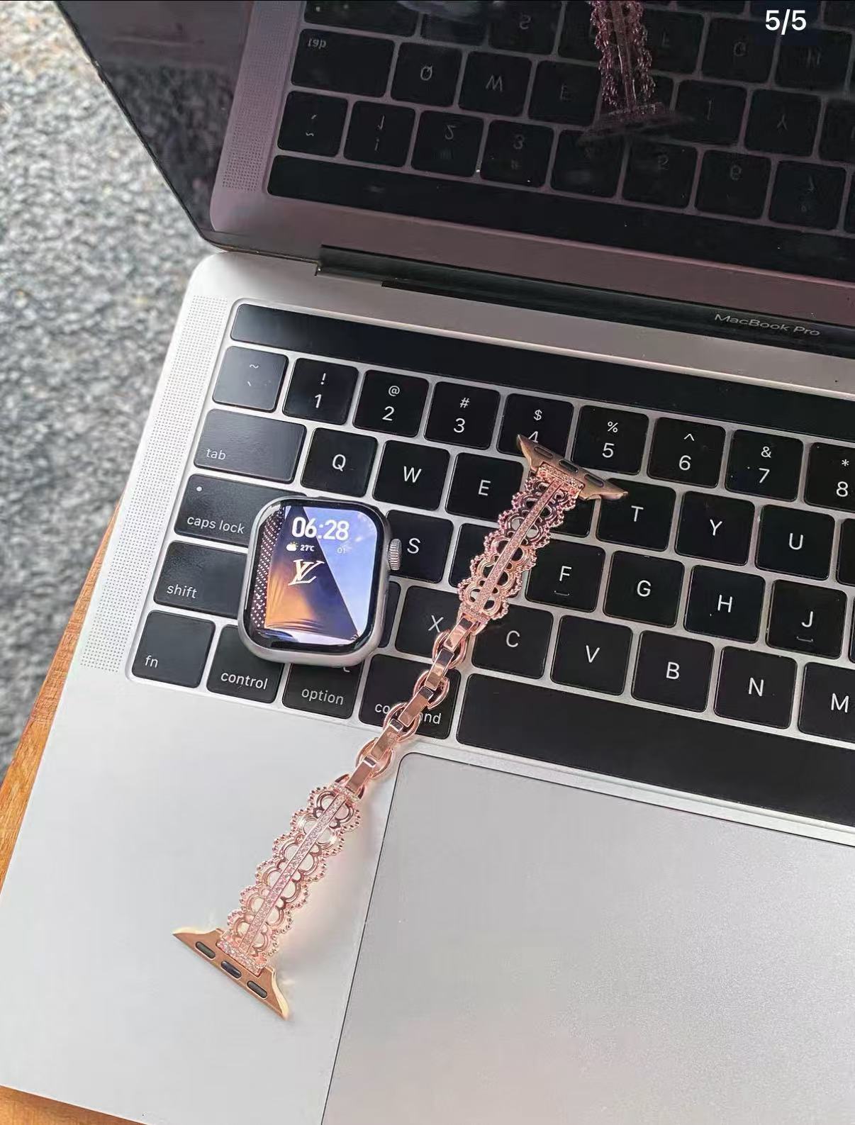 Lace Bracelet Apple Watch Band　 レースブレスレット風AppleWatchバンド　R02126