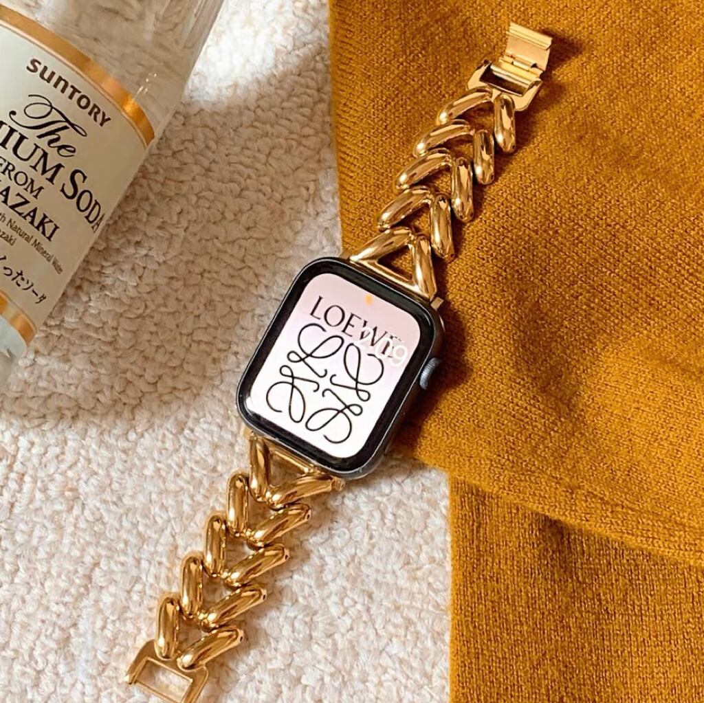 Gold Apple Watch Band ゴールドアップルウォッチバンド　R01276