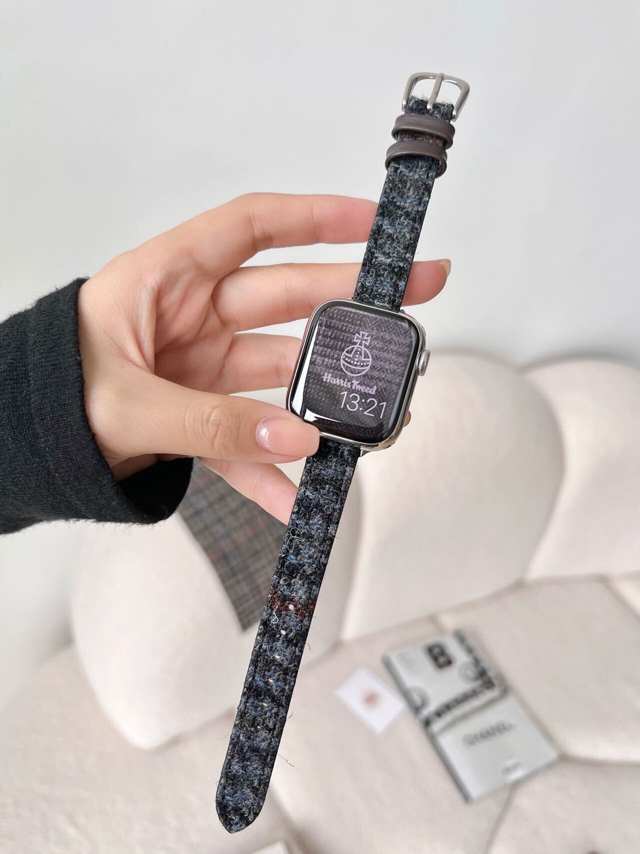 Skinny Tweed Apple Watch Band　R01160