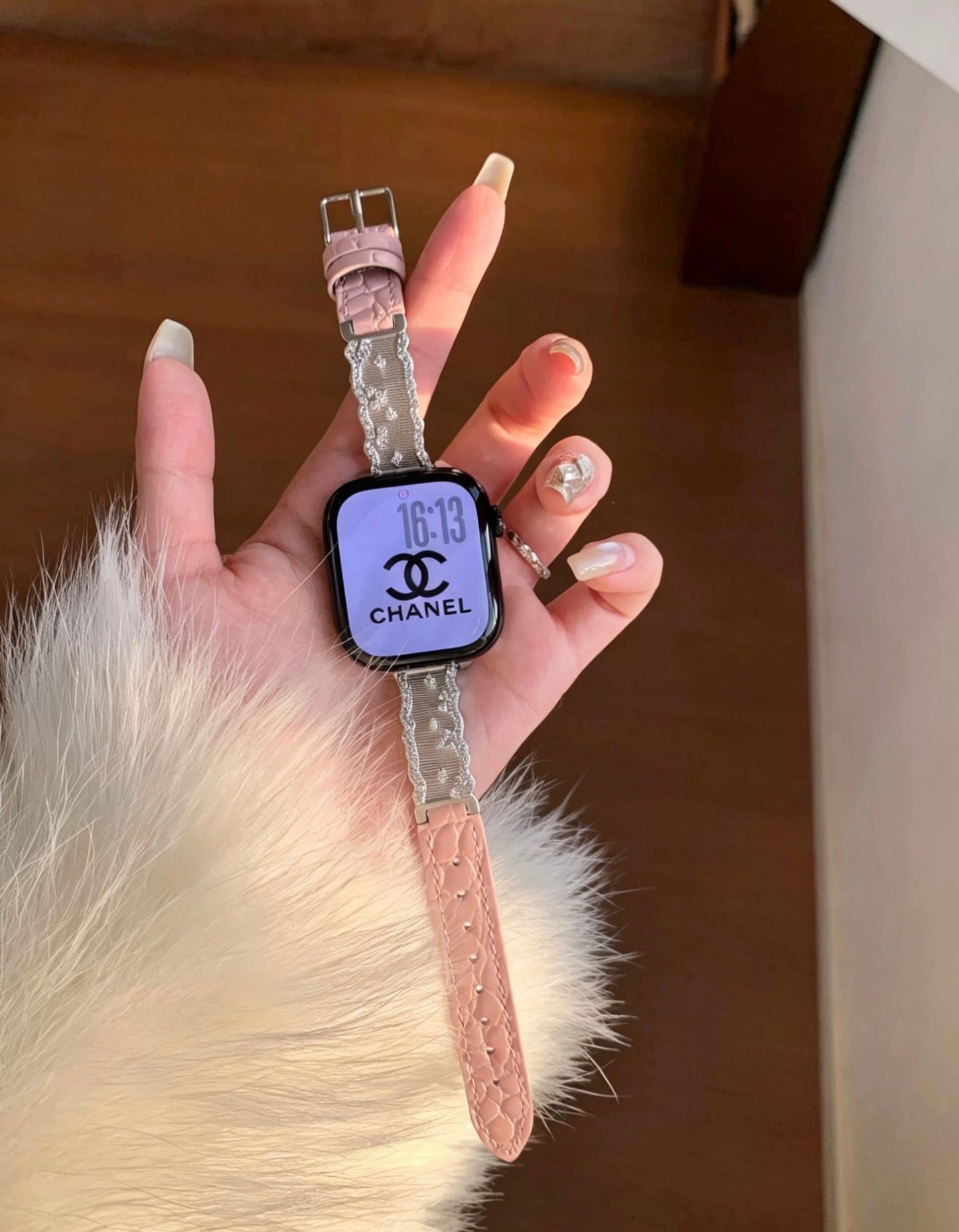 Elegant Shining Leather Style Apple Watch Band　 エレガントキラキラレザースタイルAppleWatchバンド　R02156