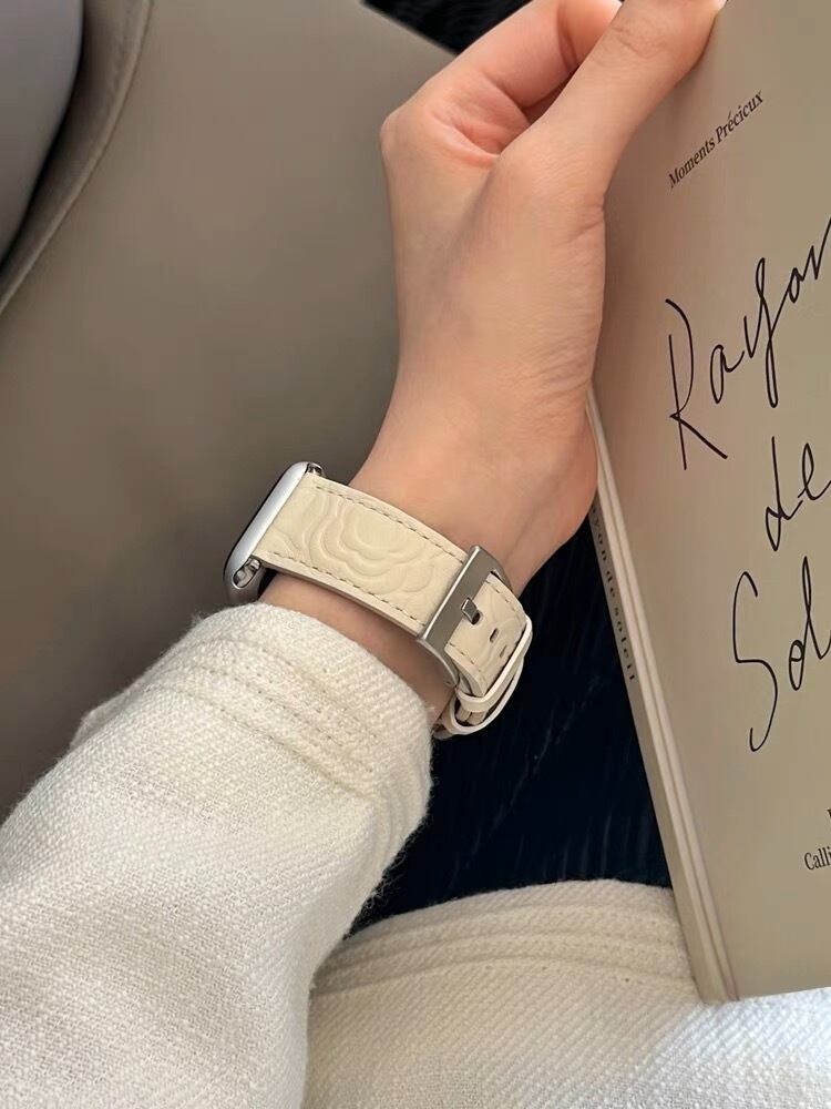 Camellia Leather Apple Watch Band カメリアレザーApple Watchバンド　R01367