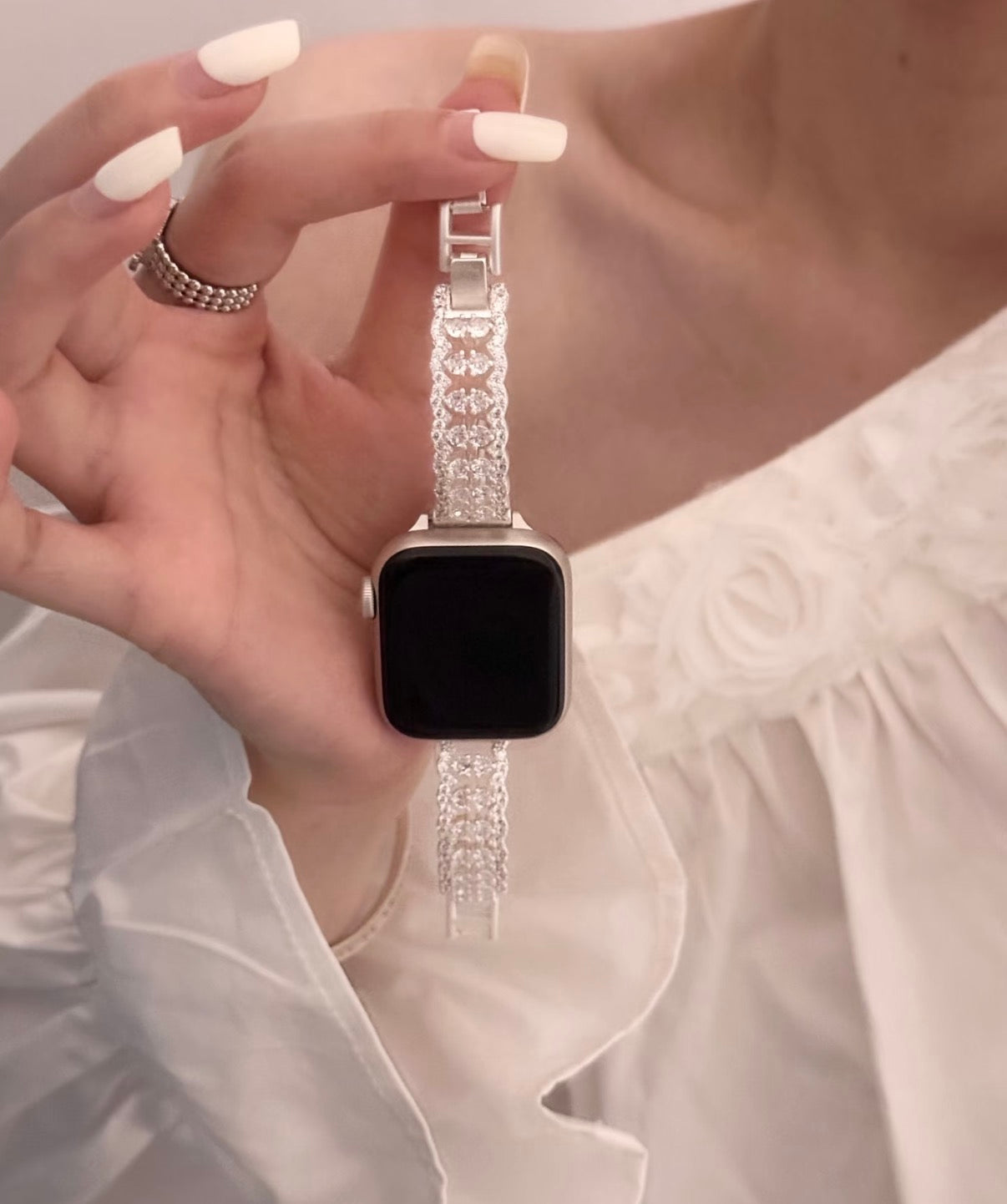Shining Lace Bracelet Apple Watch Band　 キラキラレースブレスレット風AppleWatchバンド　R02145