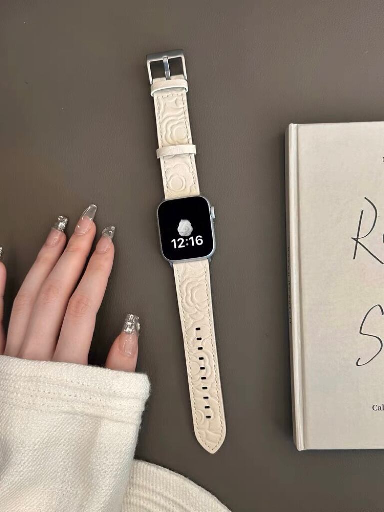 Camellia Leather Apple Watch Band カメリアレザーApple Watchバンド　R01367