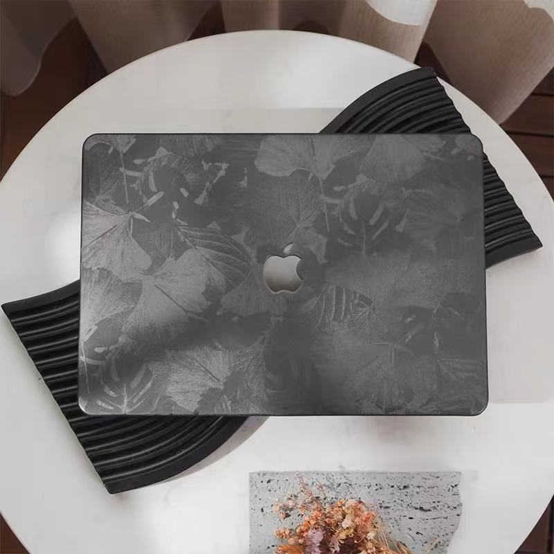 Grey Leaf MacBook Cover　グレーリーフMacBookカバー　R02167