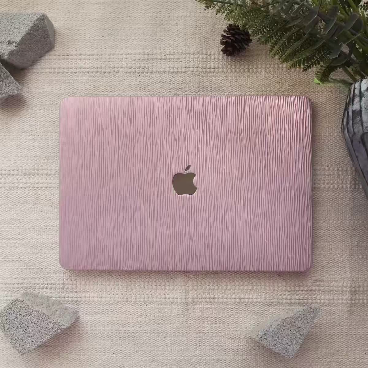 Pink Texture MacBook Cover　ピンクテクスチャーMacBookカバー　R02170
