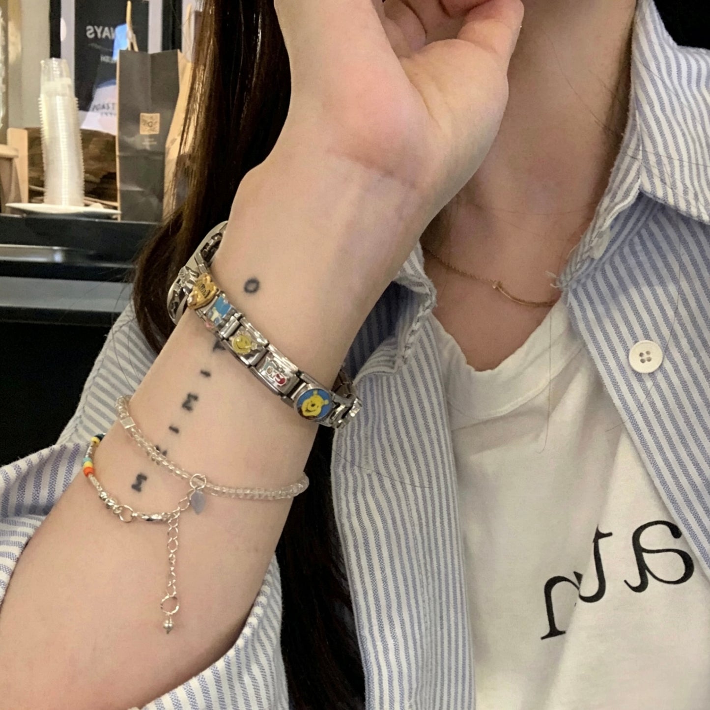 Italian Modular Bracelet Apple Watch Band　 イタリアンチャームブレスレットAppleWatchバンド　R02155