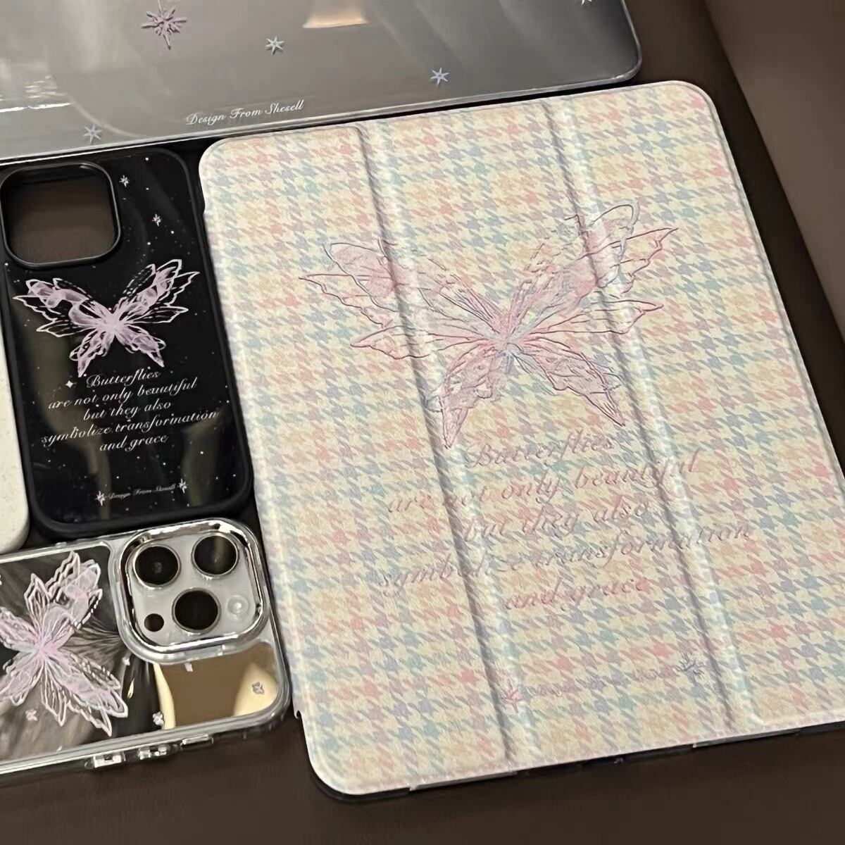”Butterfly Effect” Clear iPad Case ”バタフライエフェクト”クリアiPadケース　R01390