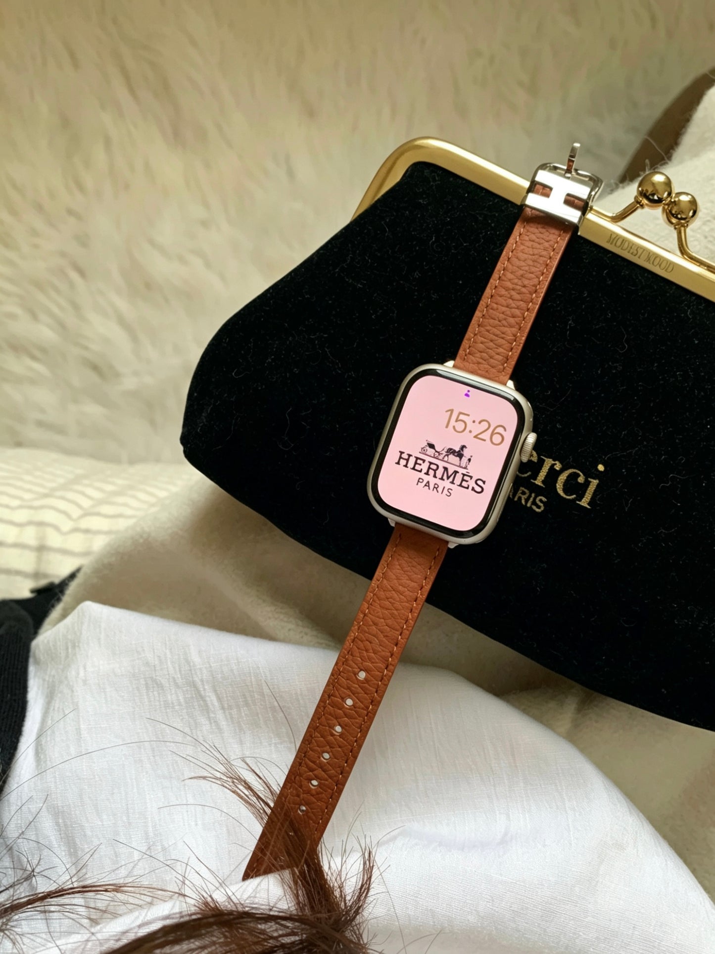 Leather Style Apple Watch Band　 レザースタイルAppleWatchバンド　R02152