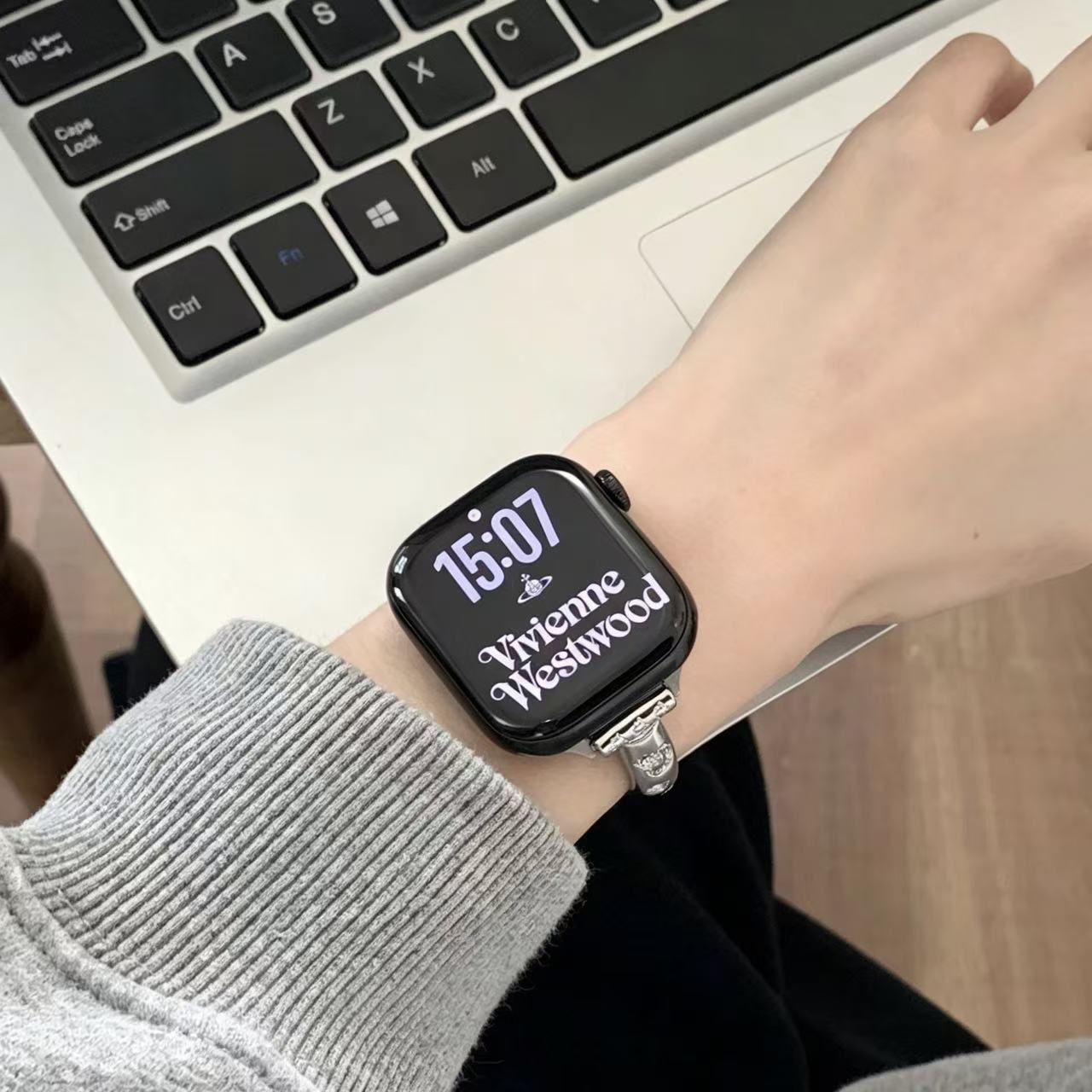 Moon＆ Star Bracelet Apple Watch Band　 ムーン＆スターブレスレット風AppleWatchバンド　R02149