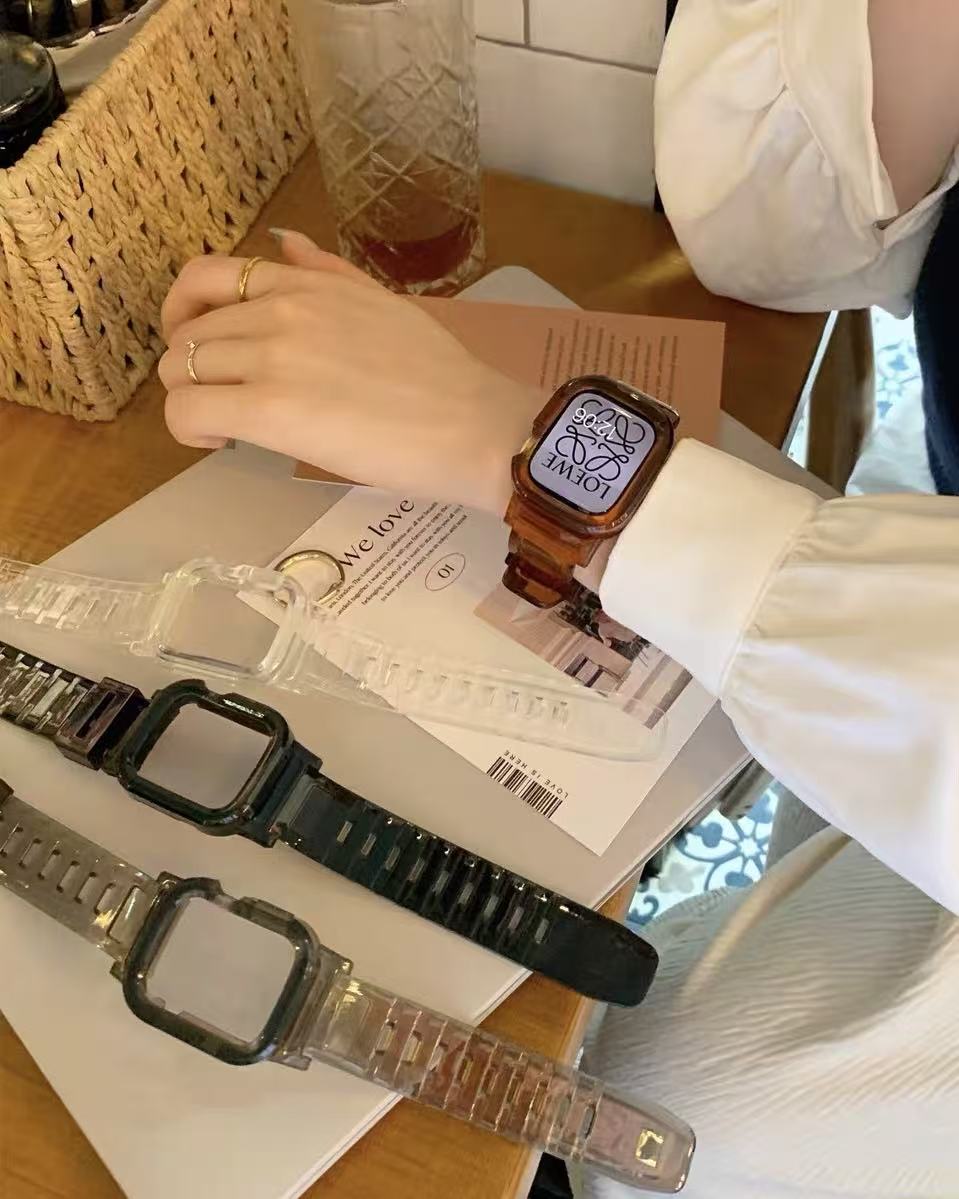 Clear Sporty Apple Watch Band　 クリアスポーティAppleWatchバンド　R02159