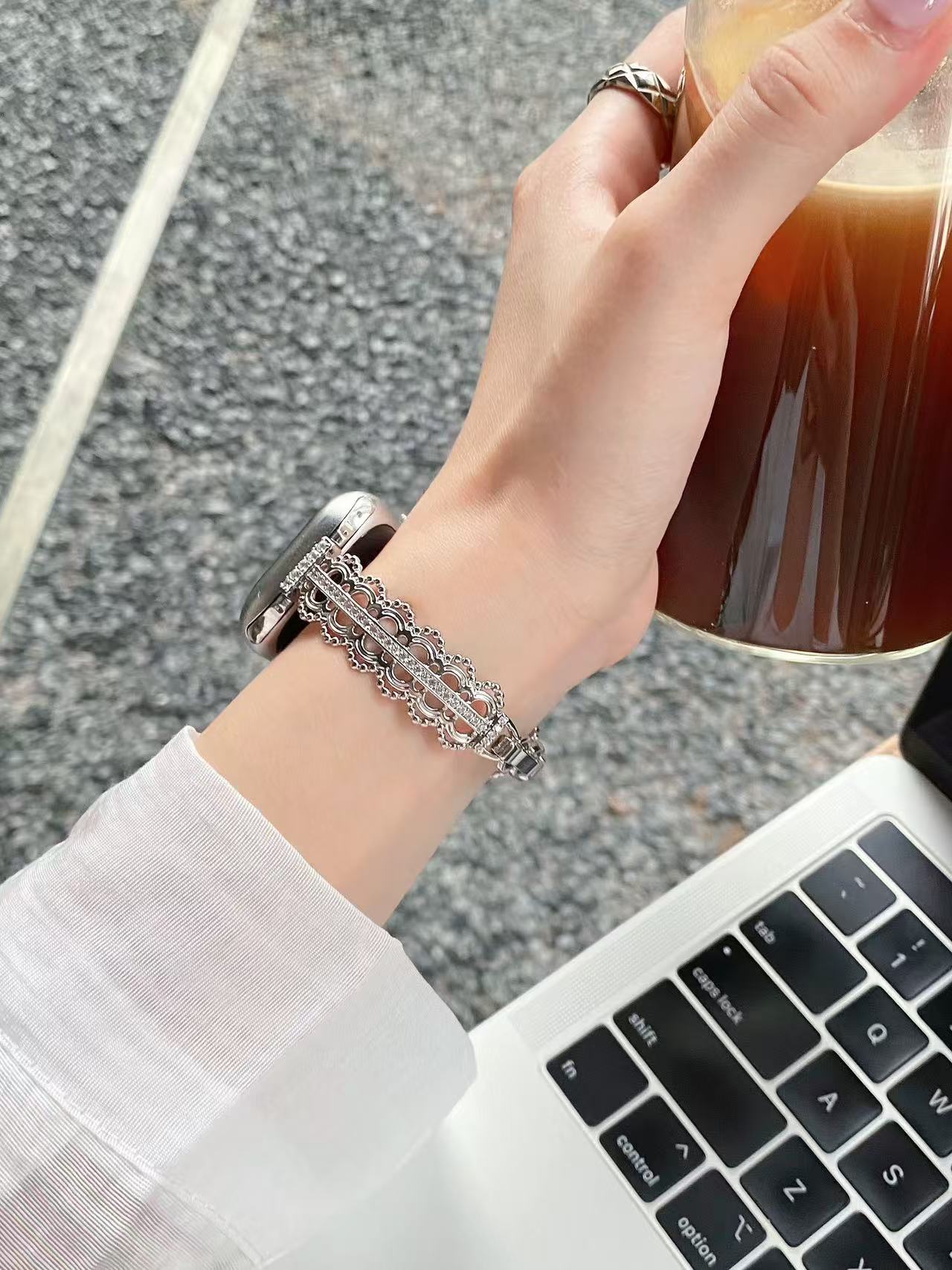 Lace Bracelet Apple Watch Band　 レースブレスレット風AppleWatchバンド　R02126