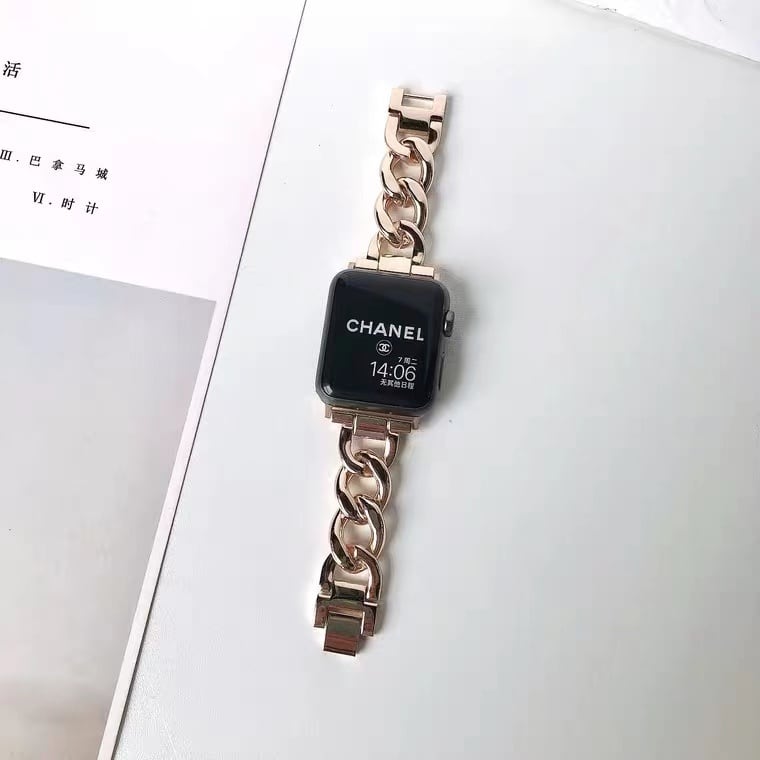 かわいいチェーンのApple Watch Belts アップルウォッチベルト バンド 時計用ベルト AWB0010