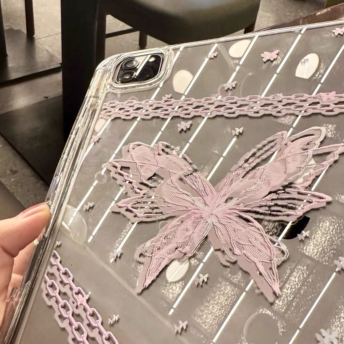 ”Butterfly Effect” Clear iPad Case ”バタフライエフェクト”クリアiPadケース　R01390