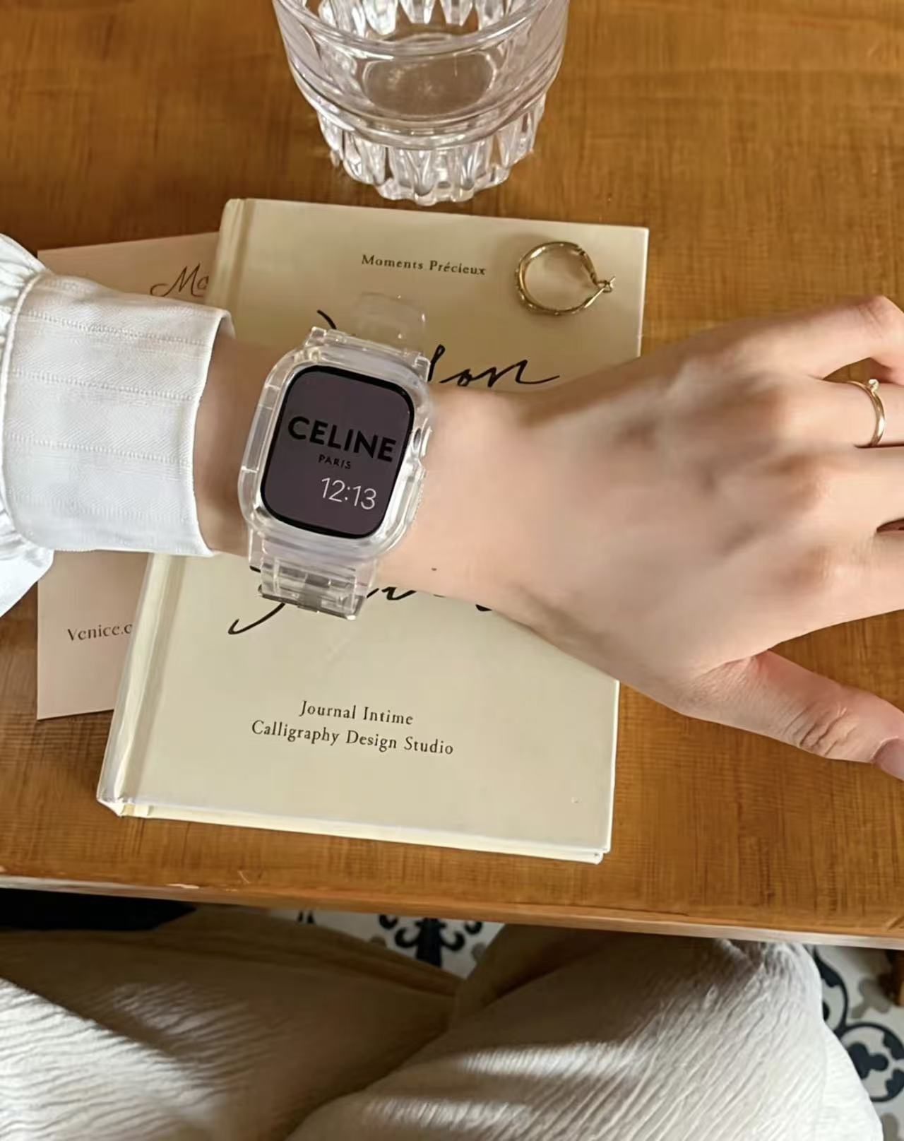 Clear Sporty Apple Watch Band　 クリアスポーティAppleWatchバンド　R02159