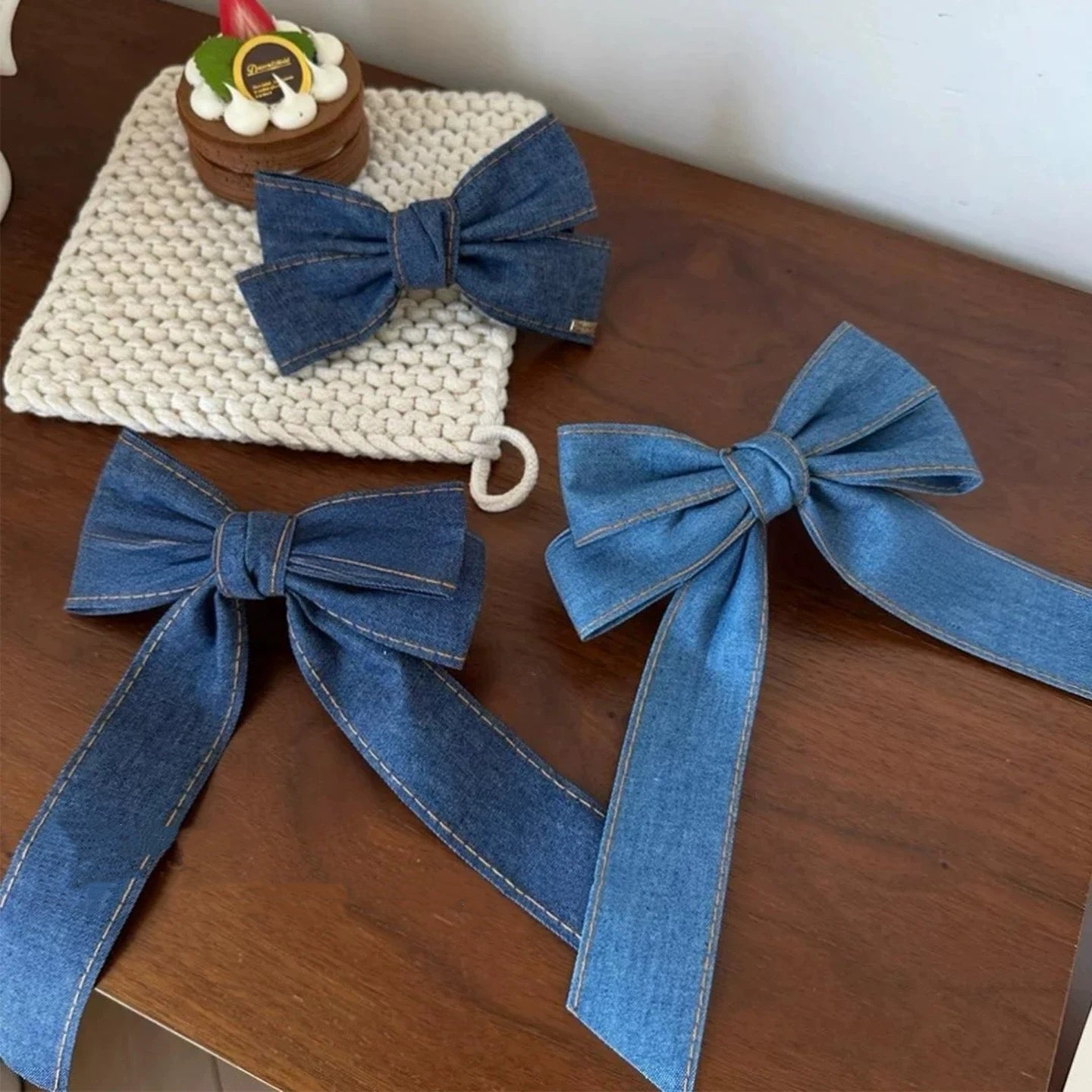 “Denim Girl “ Hair Clip ”デニムガール”ヘアークリップ　R02140