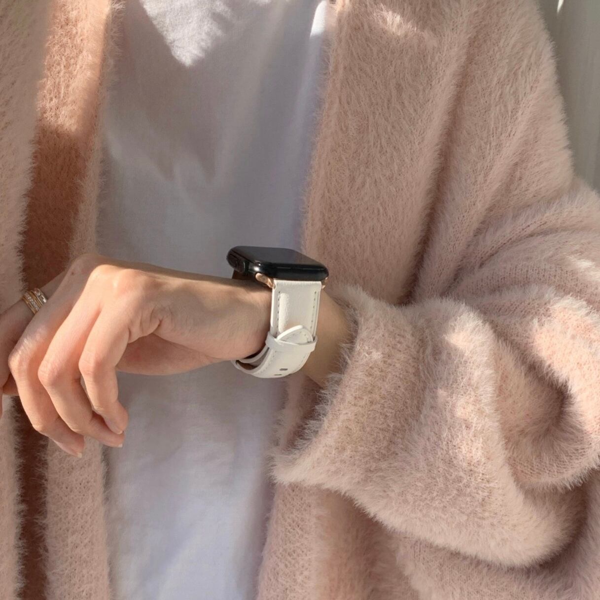 Simple Leather Apple Watch Band シンプルレザーアップルウォッチバンド R01281