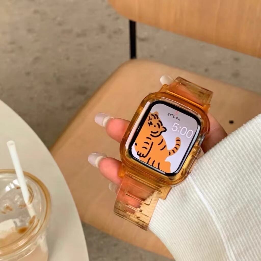 Sporty Orange Apple Watch Band  スポーティーオレンジバンド　R01269