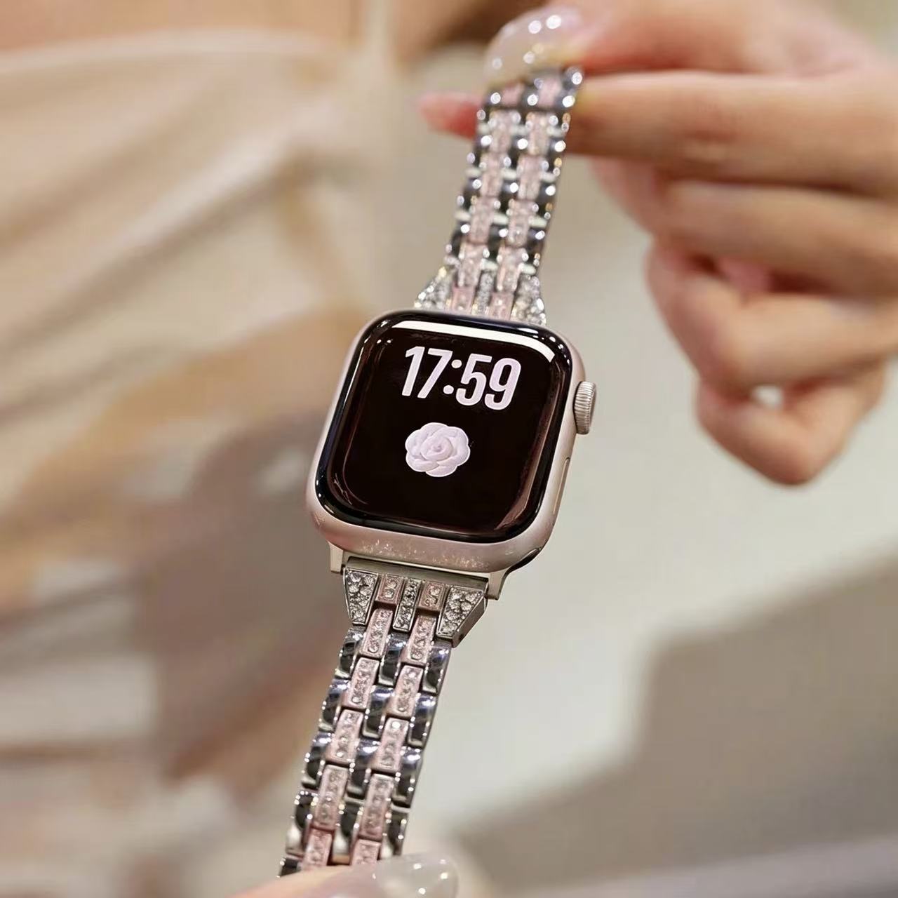 Elegant Shining Apple Watch Band　 エレガントキラキラAppleWatchバンド　R02175